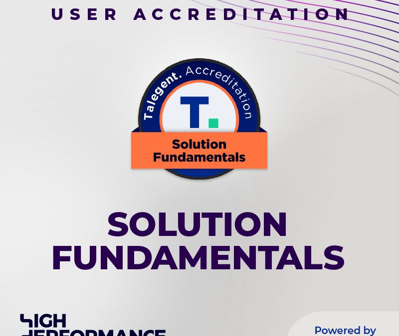Talegent Solution Fundamentals Training